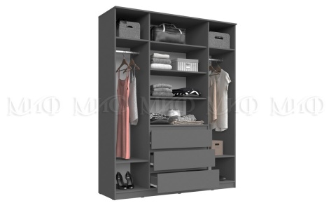 Шкаф 1600 Челси (ШхВхГ): 1602х2022х514 мм